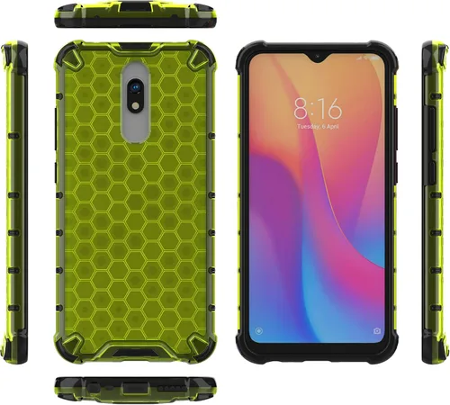 Vista 243 de Pzwoxukhov Funda compatible con Redmi A1, compatible con Redmi A2 Honeycomb Anti-caída Absorción de Golpes Negro