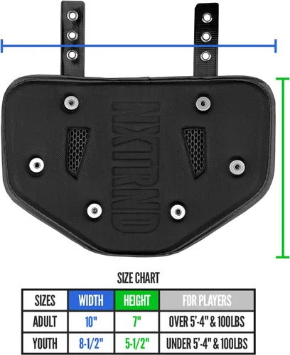 Vista 2 de Nxtrnd B-Plate Pro, placa trasera de fútbol, placa trasera para hombreras