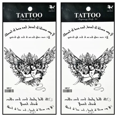 Vista 17 de Tatuajes 2 hojas de tatuaje temporal 3D paraguas de sol nubes de lluvia para mujeres hombres espalda baja hombro cuello brazo tatuaje etiqueta