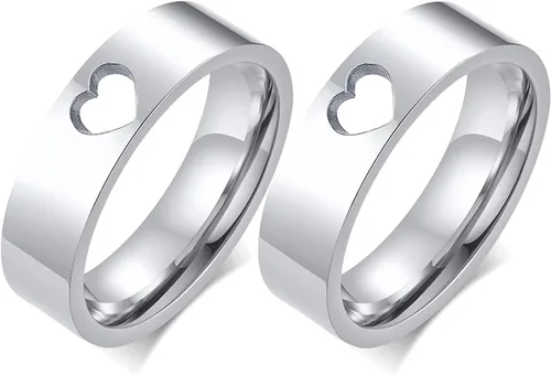 Vista 5 de MZZJ - Anillo de amistad para 1-2-3-4-5-6-7-8, joyería de amistad para mejores amigas, joyería de amistad de Pinky Promise minimalista, pulido