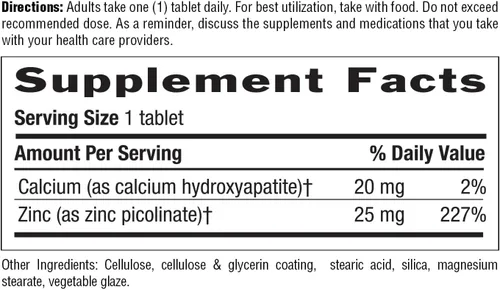 Vista 4 de Country Life Picolinato de Zinc 25 mg - Suplemento de zinc de absorción superior para apoyo inmunológico, salud de próstata y bienestar celular