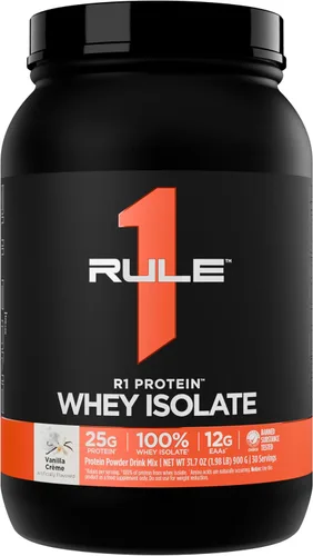 Vista 15 de Rule 1 Proteins R1 Protein Whey Isolate, crema de plátano, 23 porciones