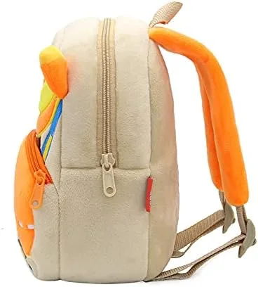 Vista 2 de NICE CHOICE Camión de peluche para niños pequeños, excavadora, mezcladora de excavadora, mochila para niños y niñas