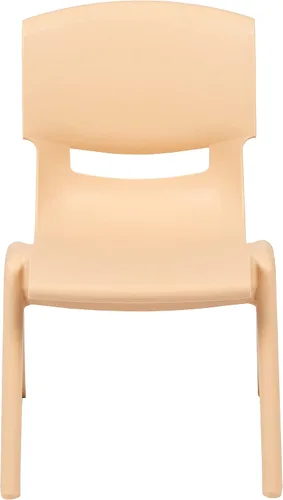 Vista 67 de Flash Furniture - Silla escolar apilable de plástico azul con altura de asiento de 10 1/2 pulgadas Construcción duradera, uso comercial