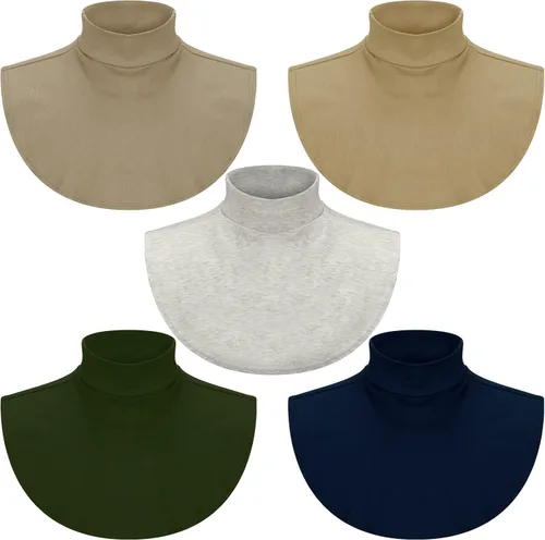 Vista 8 de SATINIOR Fake Turtleneck Dickey Collars Women Half Top Mock Collar Neck Wear in Sweater Hoodie High Neck Mock Collar Colores brillantes