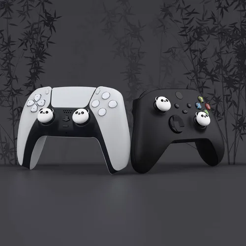 Vista 8 de PlayVital Cute Thumb Grip Caps for ps54 Controller, Silicone Analog Stick Cover for Xbox Series XS, Thumbstick Caps for Switch Pro Controller