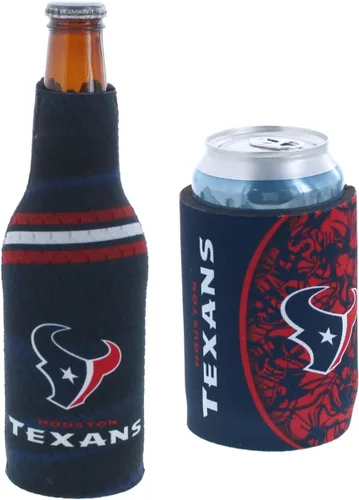 Vista 55 de Soporte aislante para latas y botellas de fútbol americano enfriador de bebidas Huggie (Nueva Orleans (Saints) - Negro) Nueva Orleans (Santos)