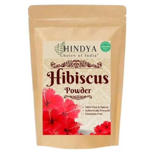 Vista 3 de Polvo de flor de hibisco orgánico para paquete facial y mascarilla capilar, hibisco puro natural Rosa-Sinensis cuidado del cabello y la piel, polvo