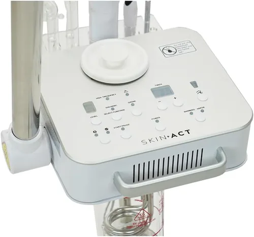 Vista 5 de SKINACT Quad 4 en 1 vaporizador Mag luz de alta frecuencia y máquina galvánica con aromaterapia
