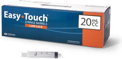 Vista 9 de EasyTouch Luer-Lock barril de jeringas, jeringa de 1ML, paquete de 100