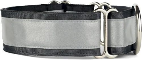 Vista 7 de If It Barks - Collar Martingala reflectante de 1.5 pulgadas con hebilla a presión rápida para perros - Ajustable - Fabricado en Estados Unidos