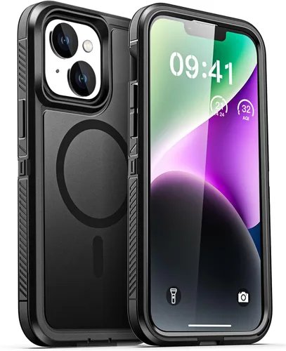 Vista 29 de AICase Funda para iPhone 13 Pro Max [compatible con Magsafe], protección magnética resistente contra caídas, cuerpo completo, a prueba de golpes, a