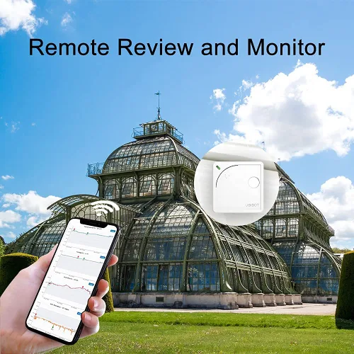 Vista 7 de Sensor ambiental WiFi WS1: temperatura, humedad, monitoreo de luz Sonda externa Alertas, informes de programación y uso compartido