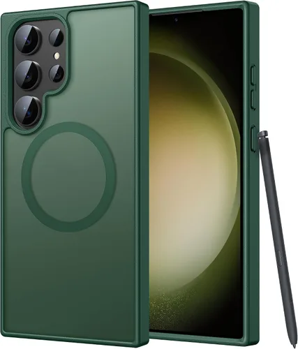 Vista 132 de FNTCASE - Funda para iPhone 16 Pro: magnética, mate, translúcida, de grado militar, protectora contra caídas, resistente, fina, duradera y a prueba