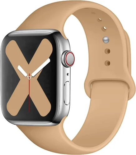 Vista 35 de Saucyi Compatible con Apple Watch Band 1.614 in 1.575 in 1.496 in 1.929 in 1.772 in 1.732 in 1.654 in, correa deportiva de silicona suave con cierre