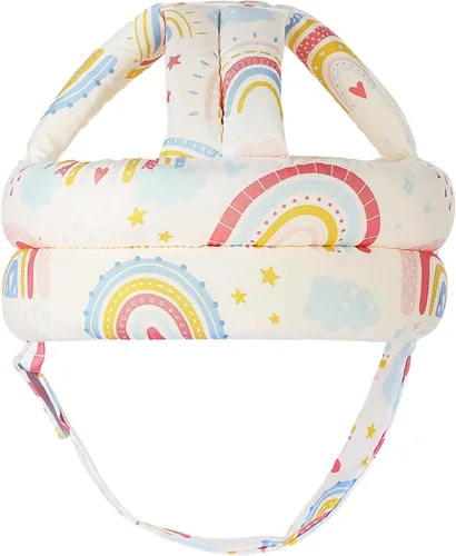 Vista 16 de Protector de Cabeza para Bebé Casco de Seguridad Ajustable para Niños Pequeños, Cojín Protector para la Cabeza Anticolisión con Cierre de Gancho