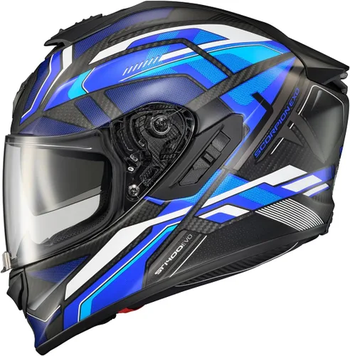 Vista 5 de ScorpionEXO ST1400 EVO Fibra de Carbono Casco Integral Deportivo de Turismo para Motocicleta de Calle - Bolsillos para Altavoces Preparado