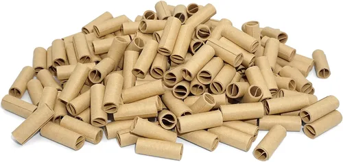 Vista 4 de Puntas de Filtro Naturales Sin Blanquear Preenrolladas, Ø6mm - Botella de 500 Puntas