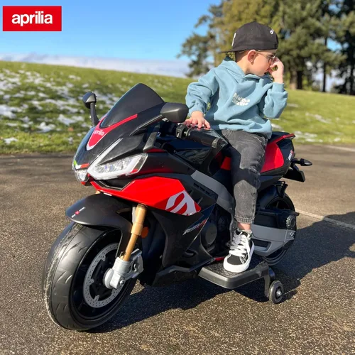 Vista 5 de Motocicleta infantil de 24 V, velocidad de hasta 10 MPH, motocicleta para Negro