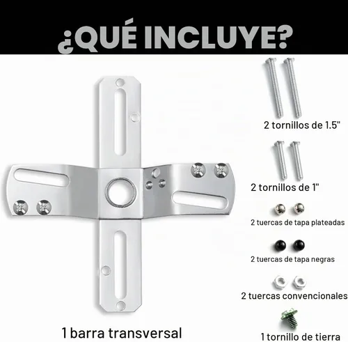 Vista 2 de Qc Soporte de montaje para lámpara de techo [versión mejorada], soporte de montaje de ventilador de techo, piezas universales de lámpara