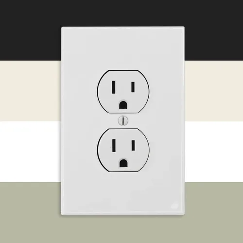 Vista 8 de Questech Cubiertas de tomacorrientes, placas de pared dúplex individuales, placas de interruptor de 1 banda, cubiertas de toma de corriente