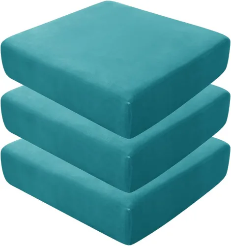 Vista 115 de Fundas de asiento de terciopelo ultra suave, fundas de cojín de asiento suave SOFE fundas de sofá con parte inferior elástica lavable funda