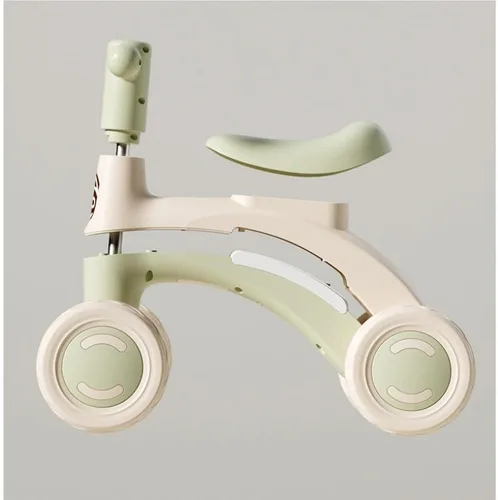 Vista 3 de Balance Bike with 4 Wheels Scratch-Resistant Indoor Outdoor Wiggle car Grey