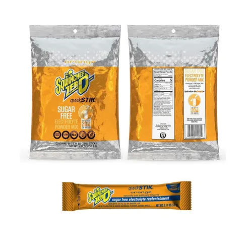 Vista 2 de Qwik Stik - Paquete de 500 paquetes de hidratación en polvo, varios sabores populares (naranja, uva, ponche de frutas, bayas mixtas, sandía)