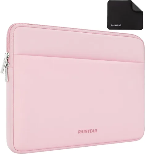 Vista 11 de RAINYEAR - Funda para laptop de 15 pulgadas, funda portátil con bolsillo Negro