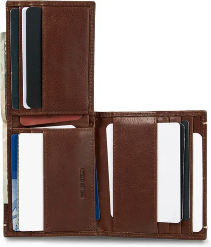 Vista 4 de Lucky Brand Men's Bifold Wallet ID Window Card Slots Genuine Leather Organization Durable Stylish