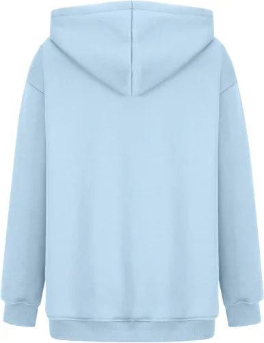 Vista 2 de Conjunto de sudadera Y2K de 1989 para mujer, 2 piezas, sudadera con capucha y pantalones deportivos de gran