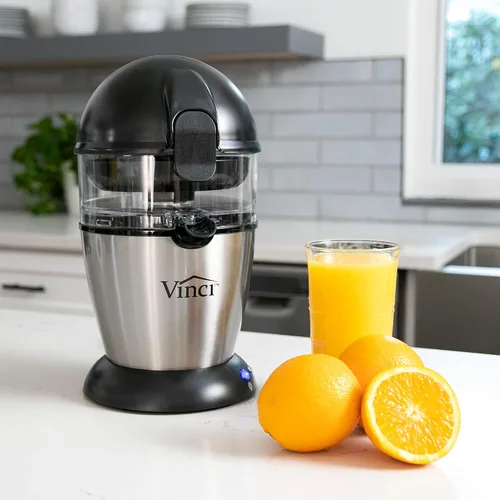 Vista 3 de Vinci Exprimidor Eléctrico de Cítricos Manos Libres, Máquina Exprimidora de 1 Botón, Exprimidor de Naranja Lima Pomelo Limón, Exprimidor de Naranja