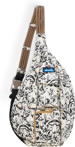 Vista 14 de KAVU - Bolso con correa de cuerda, mochila para senderismo, campamento y viajes Negro