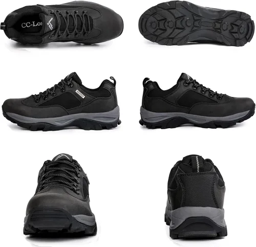 Vista 6 de CC-Los Zapatos de senderismo impermeables para hombre, zapatos de trabajo con lengüeta reforzada para comodidad durante todo el día, Embalaje