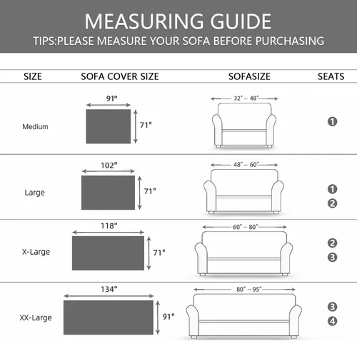 Vista 7 de MEETSKY Fundas para Sofá Cubiertas para Sofá Pequeño Fundas para Sofá para Loveseat/Silla/Futón Reclinable Protector de Sofá Lavable Decorativo