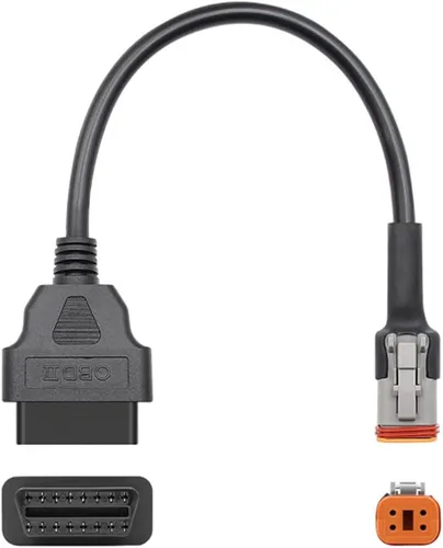 Vista 5 de eMoto Solution Cable OBDII universal para motocicleta, 3 pines, 4 pines, 6 pines a 16 pines, OBD OBD2, cable adaptador de diagnóstico