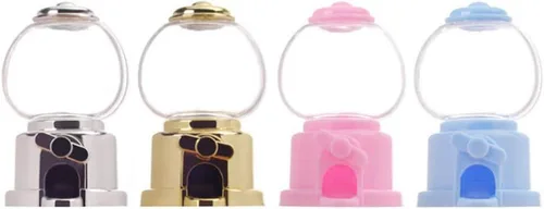 Vista 8 de Dispensador de cupcakes, 6 unidades, mini dispensador de caramelos, dispensador de caramelos de goma de mascar para recuerdos de fiesta