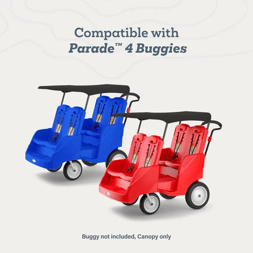 Vista 6 de Gaggle Parade 4 Buggy Sun & Rain - Toldo de tela, color negro