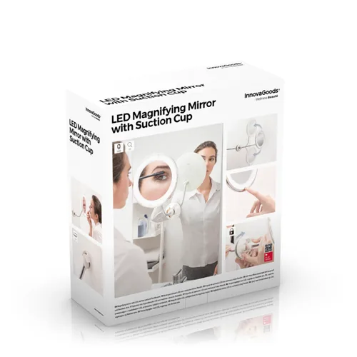 Vista 9 de Espejo de Aumento LED con Brazo Flexible y Ventosa Mizoom InnovaGoods