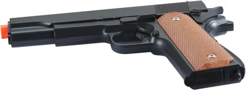 Vista 6 de Goldenball Airsoft 1911 - Muelle deslizante de acero para pistola Airsoft (320 FPS), color negro