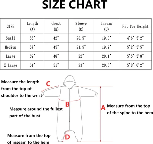 Vista 6 de SimZoo Pijama de animal para adultos, disfraz de cosplay de animales para hombres y mujeres, ropa de dormir unisex de una sola pieza
