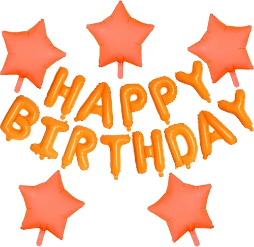 Vista 8 de Letras de aluminio de 16 pulgadas con texto en inglés «Happy Birthday» de color negro para hombres, mujeres, niños, suministros de decoración