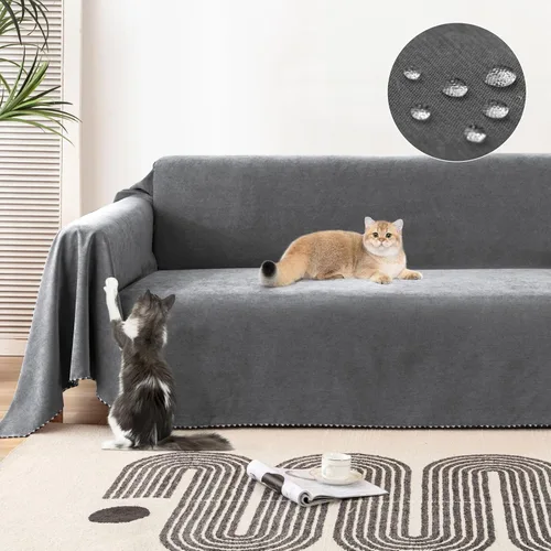 Vista 10 de Lucky Monet Funda de Sofá Impermeable Lavable Protectores de Fundas de Sofá Seccional para Mascotas Perros Fundas de Sofá Resistentes al Agua Manta