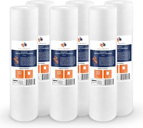 Vista 8 de Aquaboon Cartucho de repuesto de filtro de agua de sedimentos de 1 micrón, 20 x 4.5, filtración de sedimentos para toda la casa, compatible