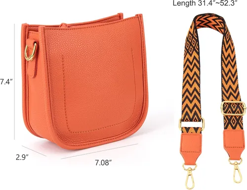 Vista 5 de Montana West Bolso bandolera pequeño para mujer, mini bolso clásico para mujer