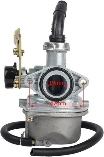Vista 4 de HIFROM PZ19 PZ - Carburador de estrangulador de cable de 0.748 in compatible con motocicleta de motocross TaoTao Sunl de 90 cc, 110 cc, 125 cc, ATV