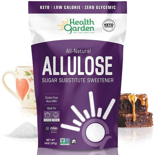 Vista 9 de Health Garden Edulcorante de alulosa, sin gluten ni azúcar, cero carbohidratos netos, sin OMG, kosher, apto para dieta cetogénica (12 onzas)