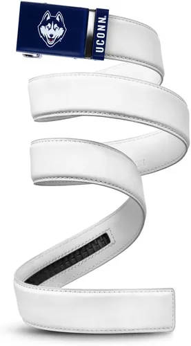 Vista 32 de Mission Belt Con licencia oficial de la NC Alabama Crimson Tide Crimson Tide (Cuero Negro)