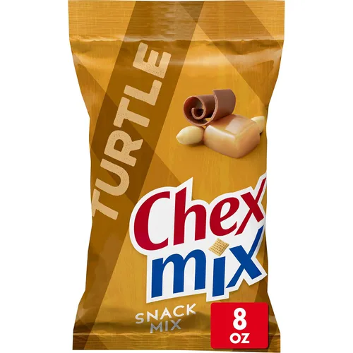 Vista 9 de Chex Mix Mezcla de aperitivos, cheddar, bolsas de aperitivos salados, paquete múltiple, 1.75 onzas, 10 unidades Corn & Wheat Chex, Cheese Crackers
