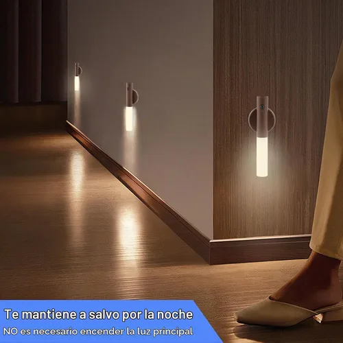 Vista 7 de LANDGOO Apliques magnéticos LED de pared, con sensor de movimiento automático, lámpara inalámbrica para montaje en pared, recargable, funciona